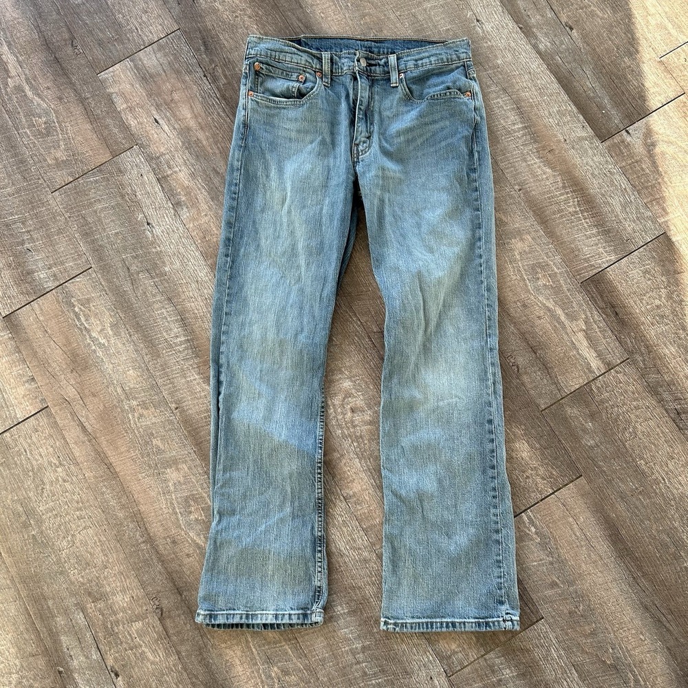 Levi's Distressed 527 Y2K Bootcut Jeans 34x32 faded Vintage Western fits (32x31)